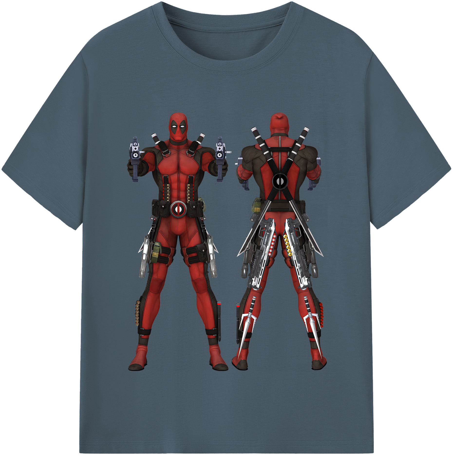 （画像用） Deadpool デッドプール 綿100％半袖Tシャツ（フロントプリント）